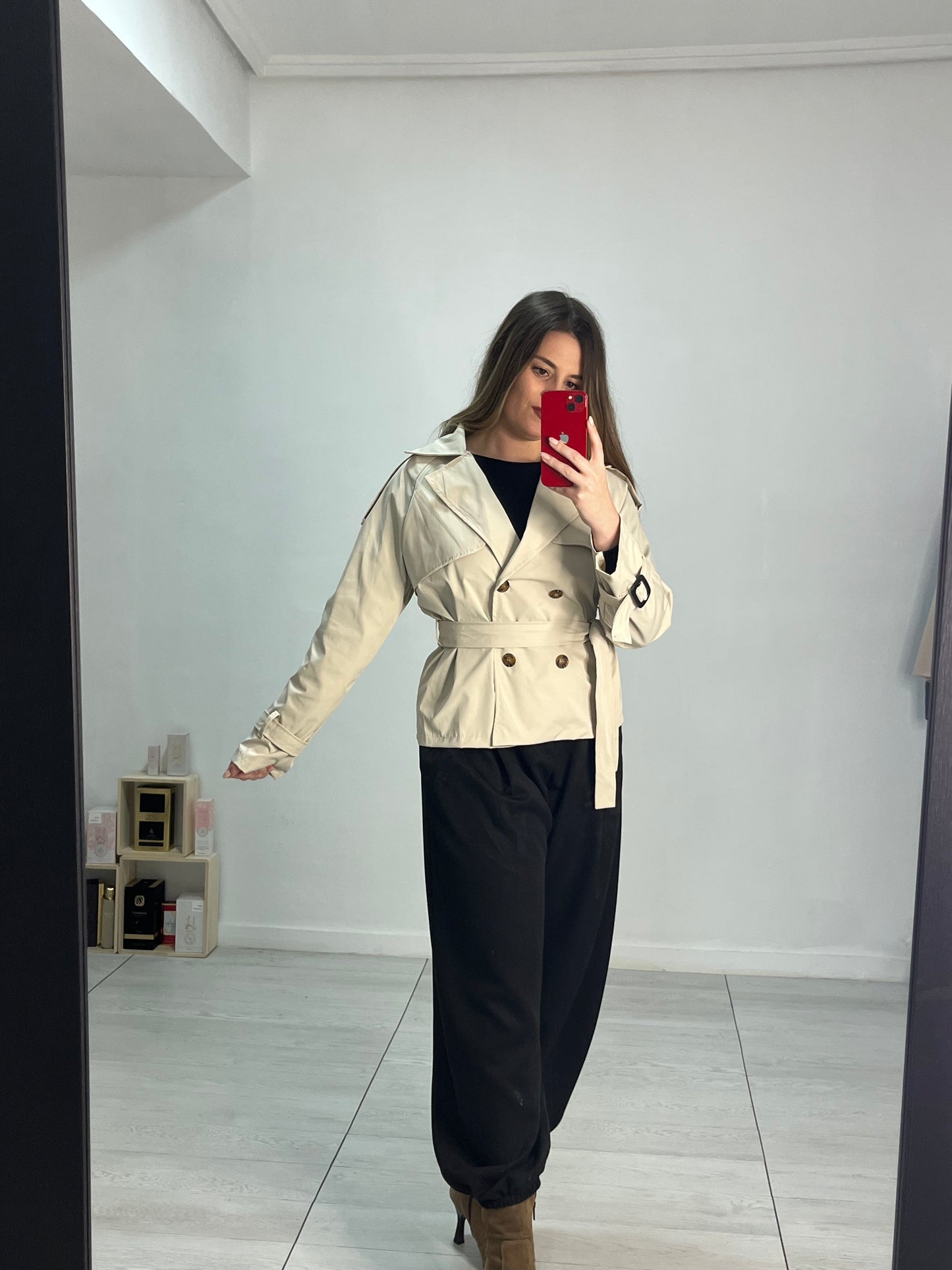 Gabardina beige