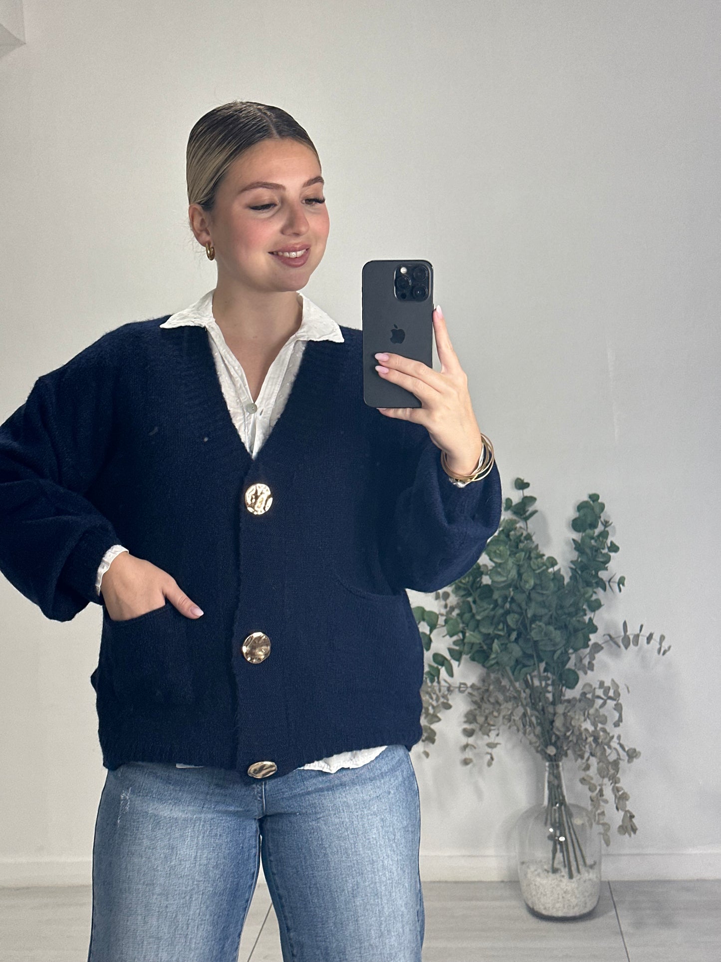 Chaqueta lana marino