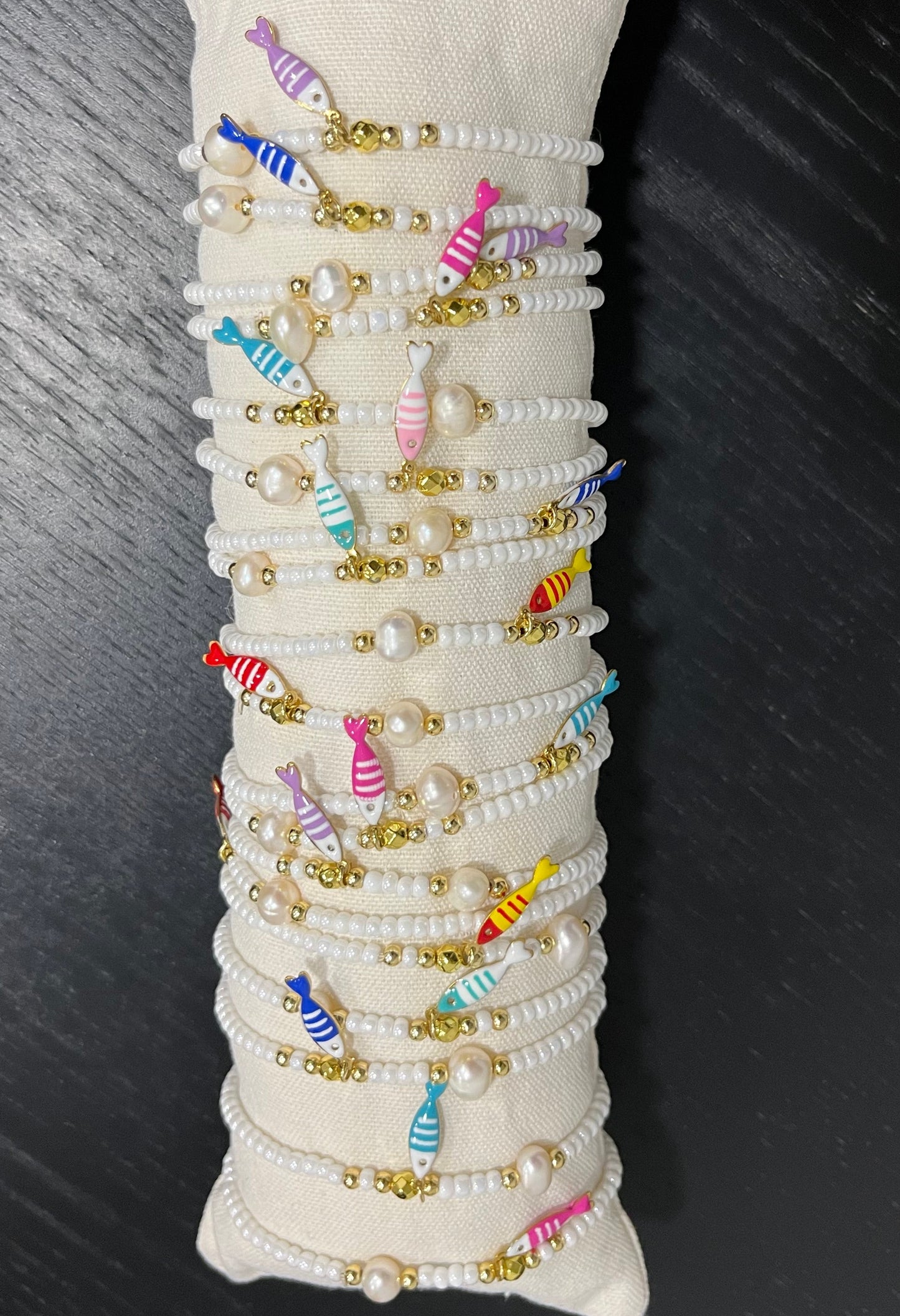 Pulsera bolitas pez