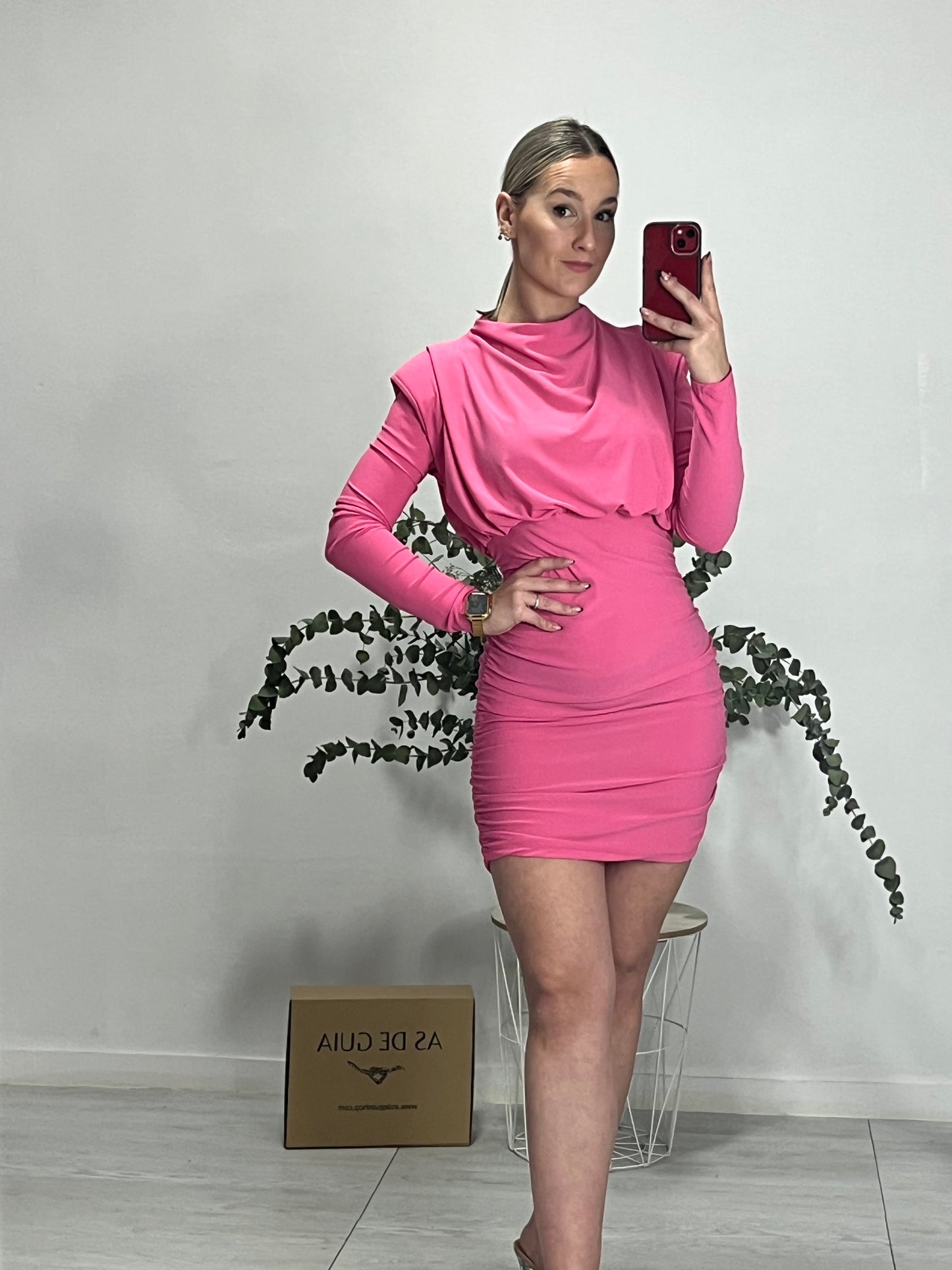 Vestido Mery rosa