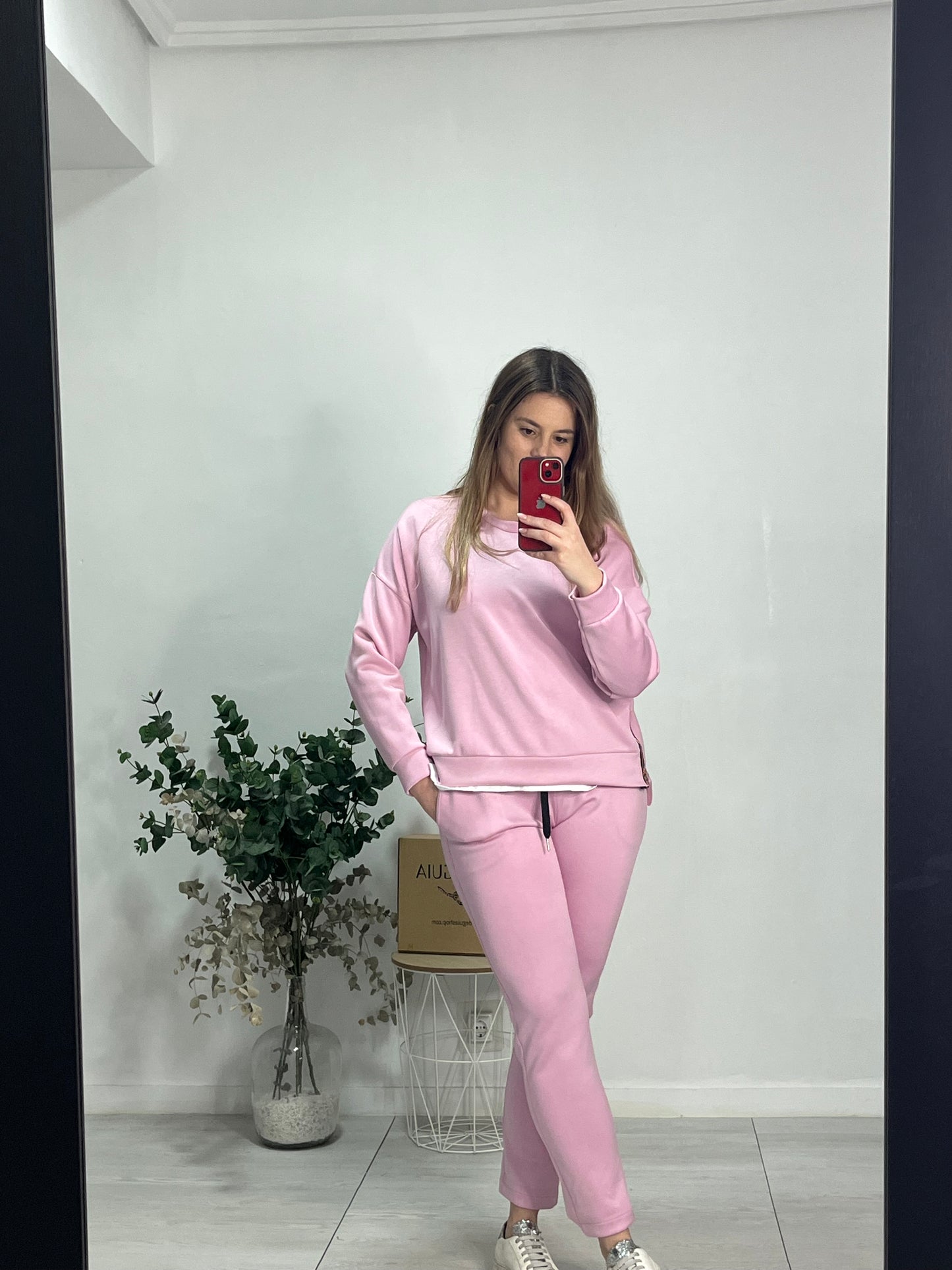 Conjunto Comfy rosa