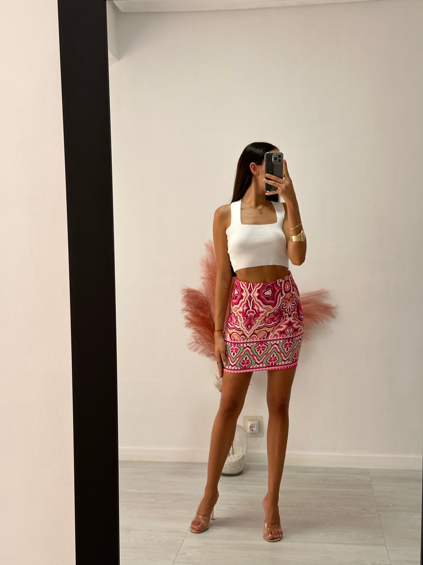 Falda estampado étnico