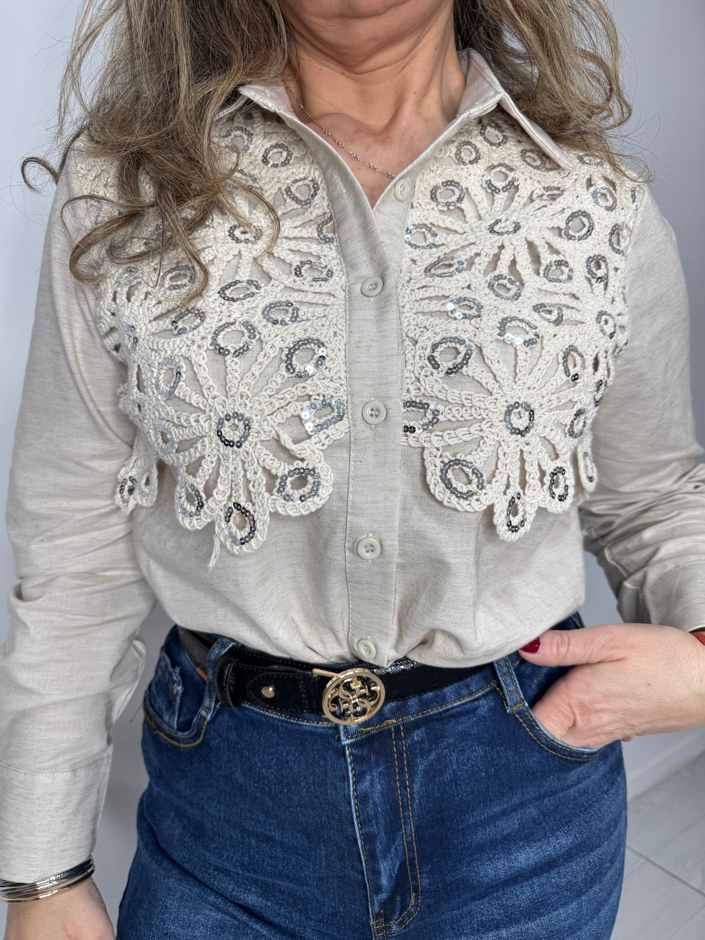 Camina lino & croché