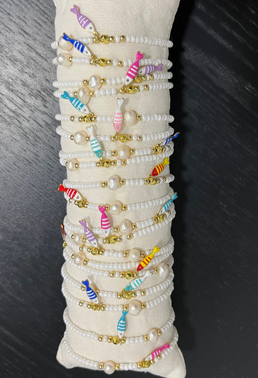 Pulsera bolitas pez
