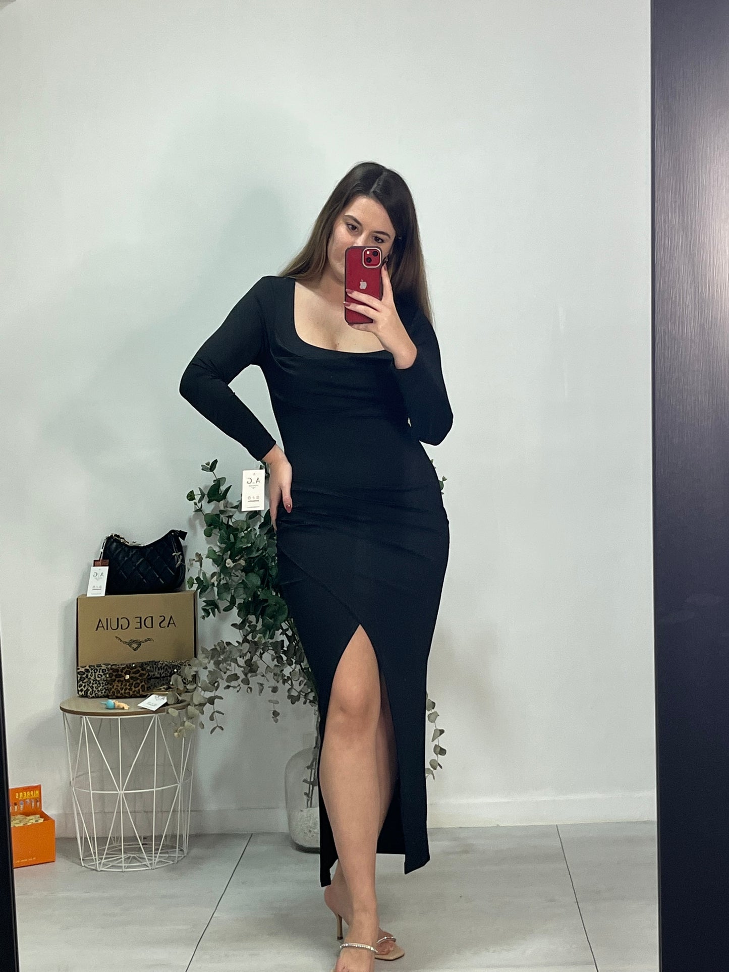 Vestido negro licra