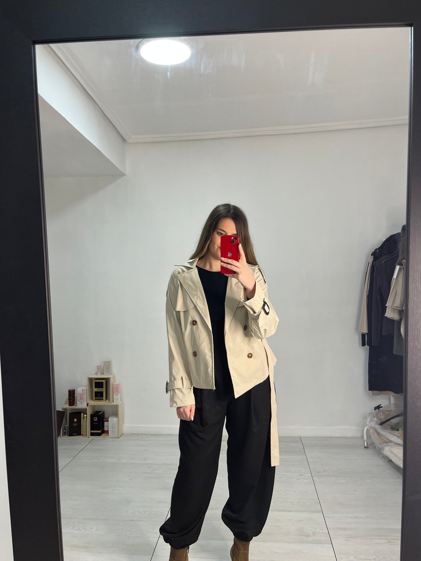 Gabardina beige