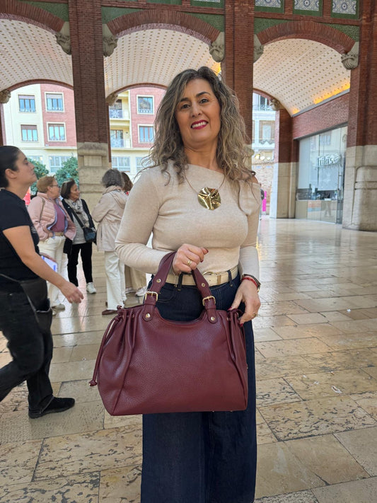 Bolso Bomber Burdeos