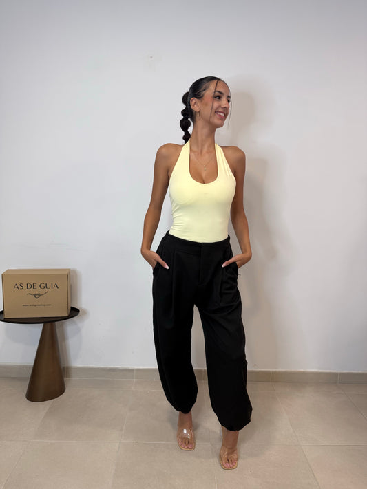 Pantalón bombacho Negro