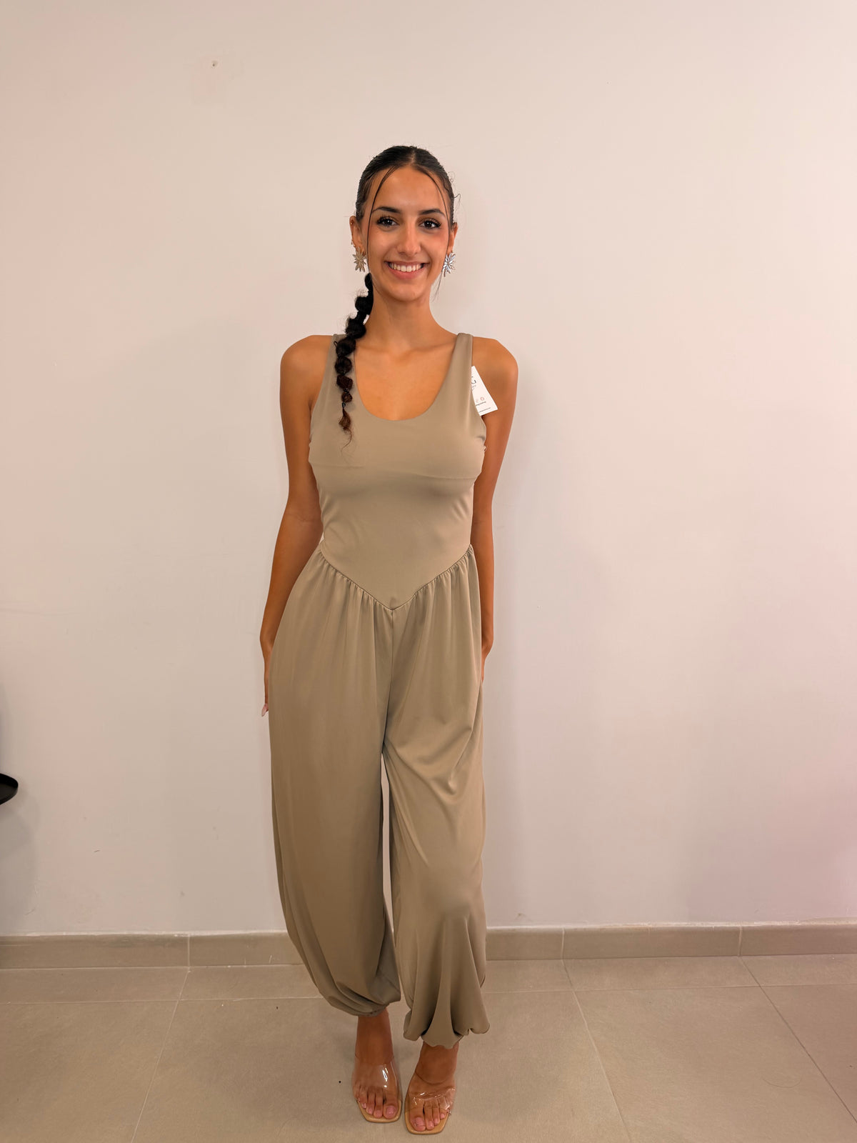 Mono bombacho beige