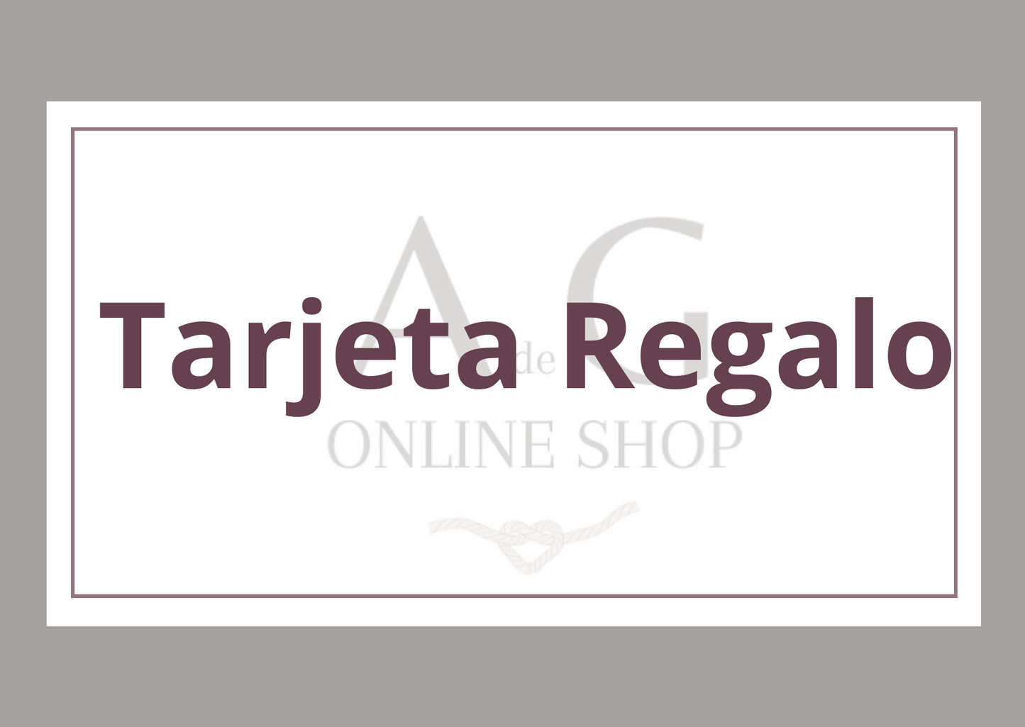 Tarjeta regalo